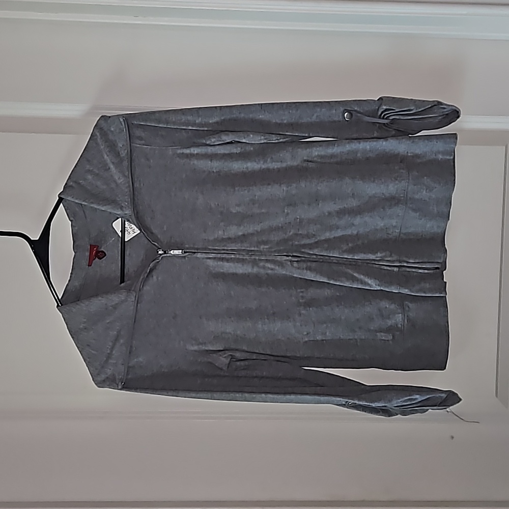 Merona Size XS Zipper Hoodie with Sleeve Detail